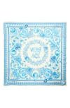 Versace Underwater Barocco Silk Square Scarf