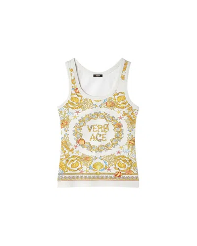 Versace Underwater Barocco Fitted Tank Top