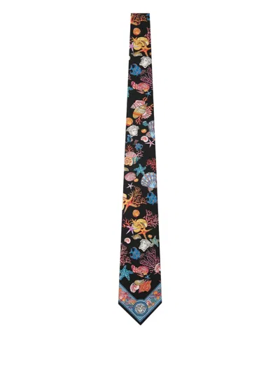 Versace Underwater Baroco Silk Tie