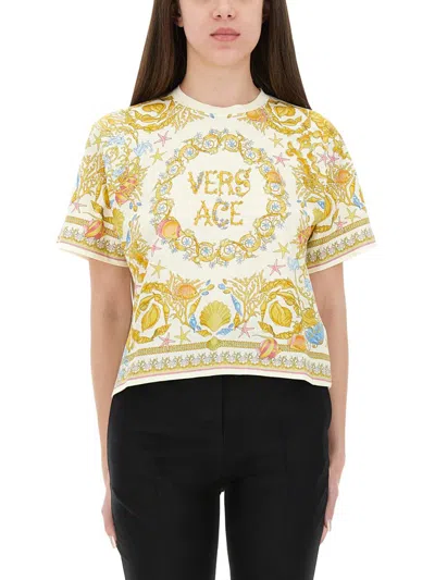 VERSACE VERSACE "UNDERWATER BAROQUE" T-SHIRT