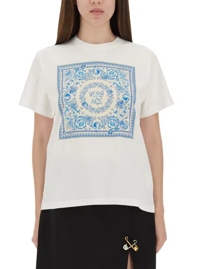 VERSACE VERSACE "UNDERWATER BAROQUE" T-SHIRT