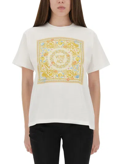 VERSACE VERSACE "UNDERWATER BAROQUE" T-SHIRT