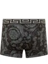 Versace Logo-waistband In Black