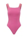 Versace Greca Border Sleeveless Body With High-cut Leg