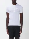 Versace Embroidered Logo Under Shirt In Brown