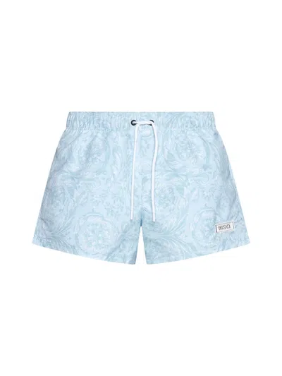 Versace Underwear Sea Clothing In Pale Blue