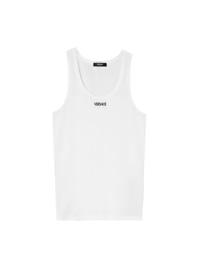 Versace Underwear Tank Top Jellyfish In White