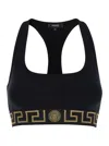 Versace Top With Greek In Black