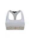 Versace Women's Jersey Logo Bra Top In White