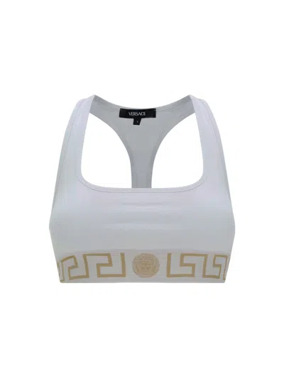 Versace Underwear Top In Optical White