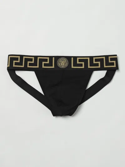 Versace Underwear  Men Color Black In Animal Print