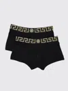 Versace Black Briefs With Elastic Waist With Medusa Print In Schwarz