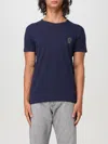 Versace Logo-print Stretch-cotton T-shirt In Multicolor