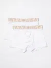 Versace Two-pack White Greca Border Boxer Briefs In Weiss