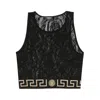 Versace Underwear Top Baroque Jacq Clothing In Blue