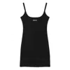 Versace Lingerie Slip Dress With Straps In Black