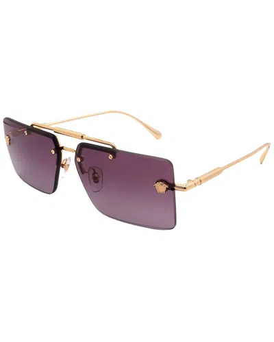 Versace Unisex 60mm Sunglasses In Gold