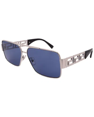 Versace Unisex 61mm Sunglasses In Metallic