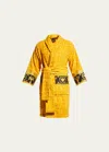 Versace Unisex Barocco Sleeve Robe In Gold