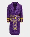 Versace Unisex Barocco Sleeve Robe In Multi