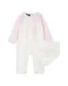 Versace Unisex Coverall & Bib - Baby In Pink