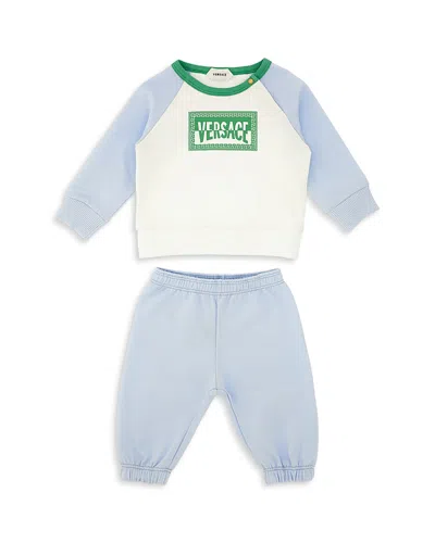 Versace Unisex Etichette Club Fleece Set - Baby In Blue