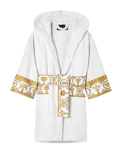 Versace Unisex I Heart Baroque Bath Robe - Big Kid In White
