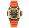 Versace Men's Icon Active Light Silicone Strap Watch, 42mm In Red