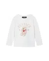Versace Unisex Love Teddy Graphic Jersey Tee - Little Kid In White+sand+red