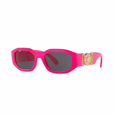 Versace Unisex Medusa Biggie Sunglasses In Fuchsia Fluo In Pink