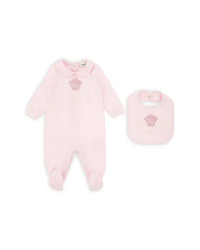 Versace Unisex Medusa Embossed Jersey Gift Set - Baby In Pink