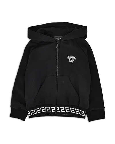 Versace Unisex Medusa Embroidery Fleece Hoodie - Baby, Little Kid In Multi