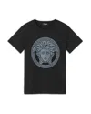 Versace Unisex Medusa Greca Graphic Jersey Tee - Little Kid, Big Kid In Black+blac