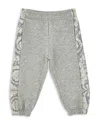 Versace Unisex Melange Fleece Barocco Sweatpants - Baby, Little Kid In Gray