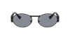 Versace Lunettes De Soleil Ovales Medusa Deco In Noir