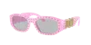 Versace Biggie Stud-embellished Sunglasses In Pink