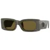 Versace Unisex Sunglasses In Brown