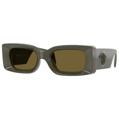 Versace Unisex Sunglasses In Brown