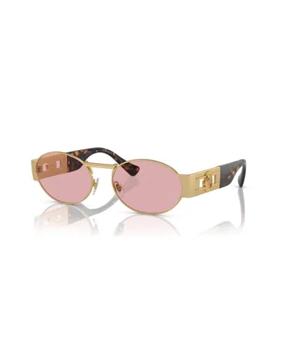 Versace Unisex Sunglasses Ve2264 In Matte Gold