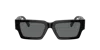 Versace Womens Black Ve4459 Rectangular-frame Acetate Sunglasses In Dark Grey