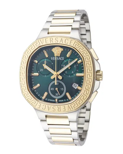 Versace Unisex V-chrono Watch In Transparent