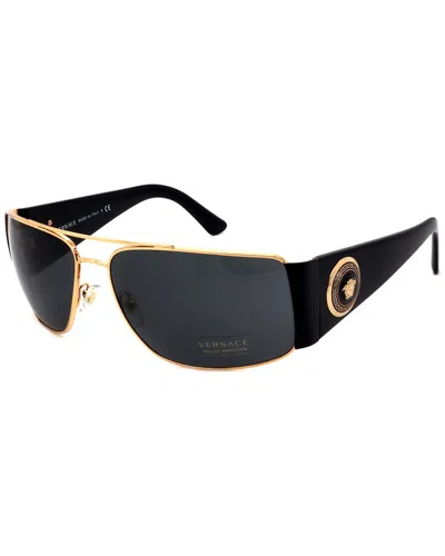 Versace Unisex Ve2163 63mm Sunglasses In Gold