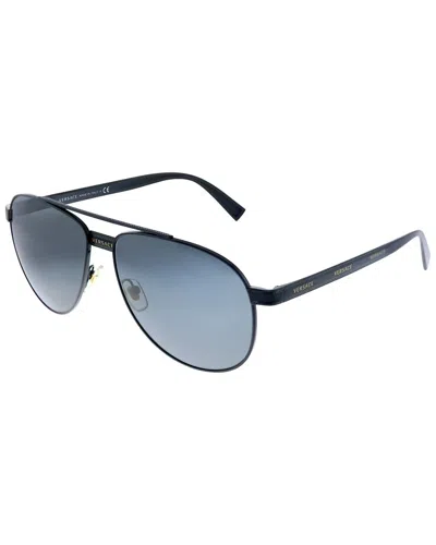 Versace Unisex Ve2209 58mm Sunglasses In Black