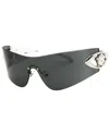 Versace Eclipse 142mm Rimless Wrap Shield Sunglasses In Multi