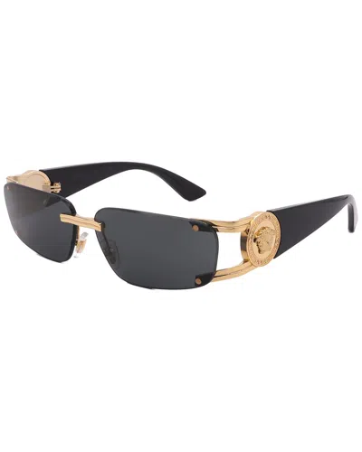 Versace Unisex Ve2291 59mm Sunglasses In Black
