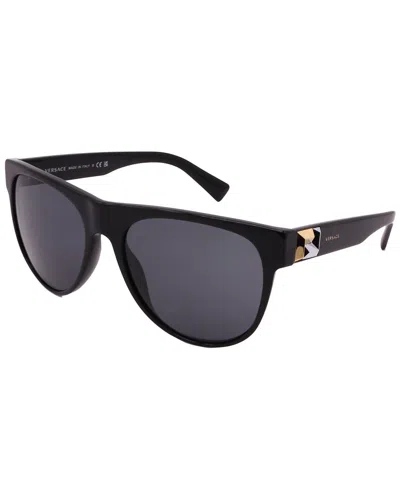 Versace Unisex Ve4346 57mm Sunglasses In Black