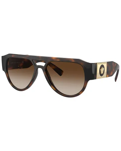 Versace Unisex Ve4401 57mm Sunglasses In Brown