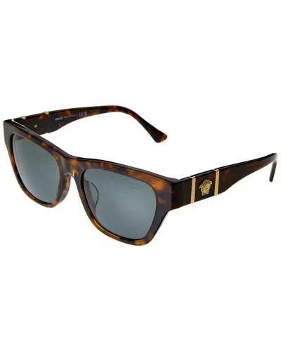 Versace Unisex Ve4457f 55mm Sunglasses In Brown