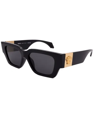 Versace Unisex Ve4497u 53mm Sunglasses In Black