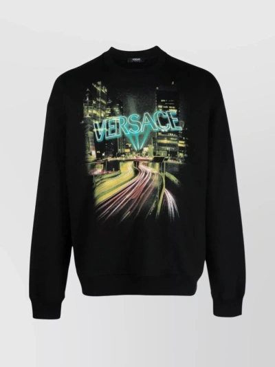 VERSACE URBAN GLOW CREWNECK SWEATER
